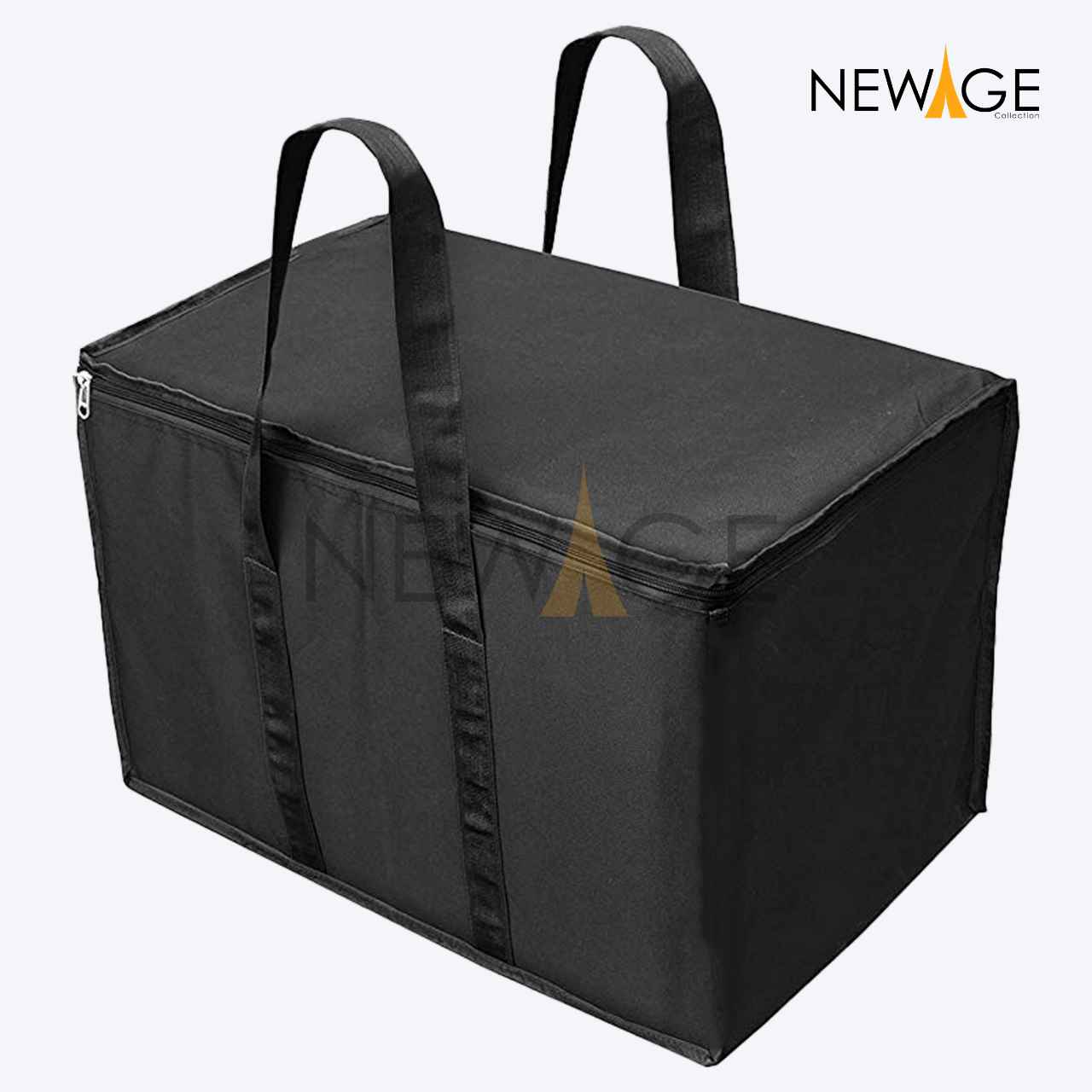 100% Waterproof 16" x 14" Rectangular Shape Storage Bag Household Supplies Storage Black