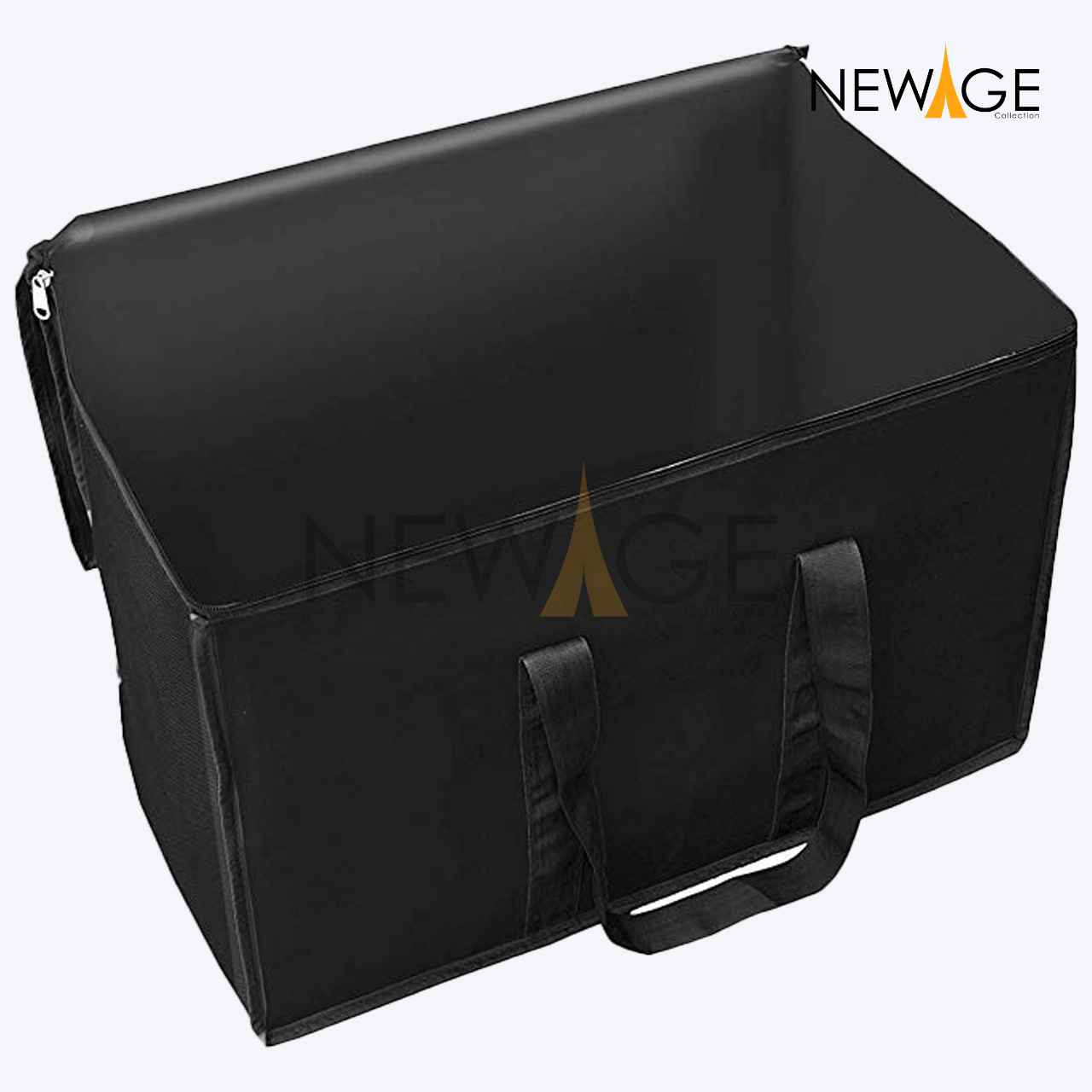 100% Waterproof 16" x 14" Rectangular Shape Storage Bag Household Supplies Storage Black