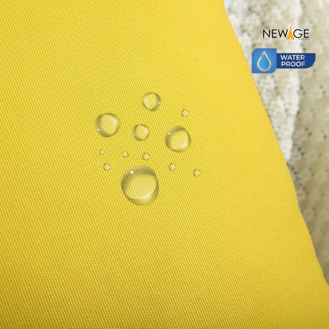 Pack of 2 - 100% Waterproof Cotton PC Pillow Covers 19"x 29" in Yellow