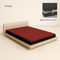 Zipper Mattress Protector Imported Cotton-Polyester 100% Waterproof Fabric in Red