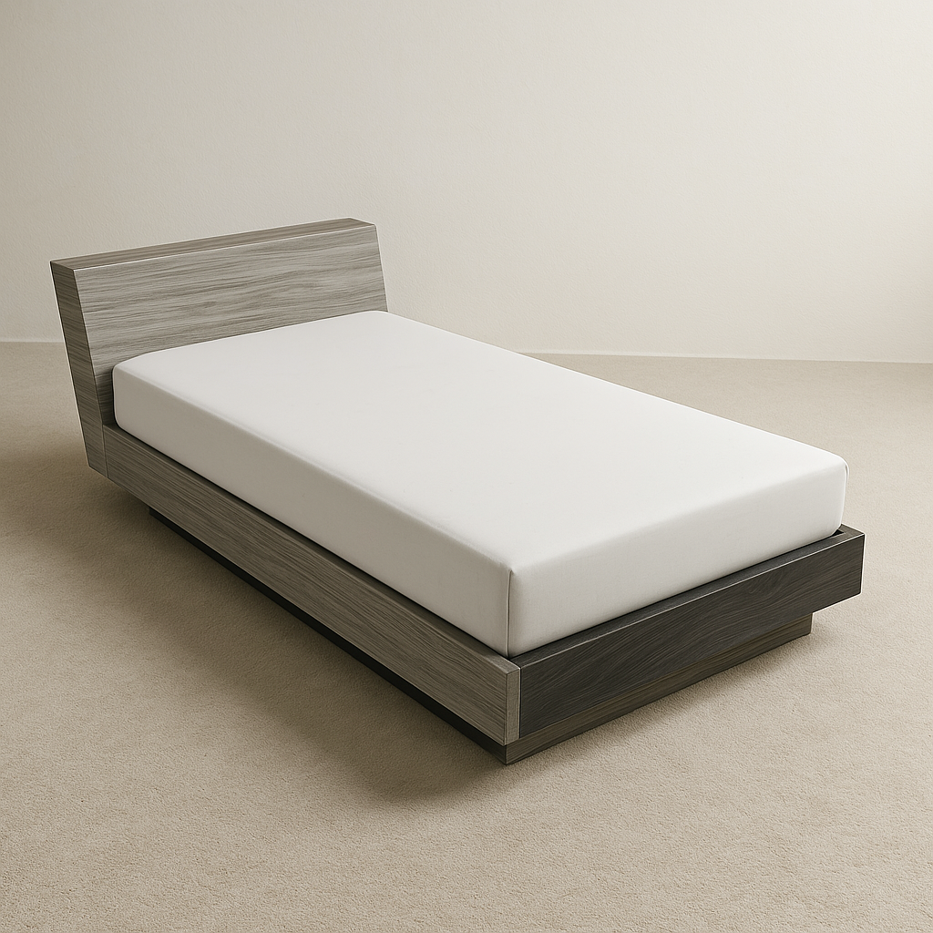 Single Fitted Mattress Protector Imported Cotton-Polyester 100% Waterproof in White