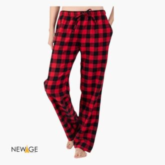 Red Black Checked Plaid Pajama