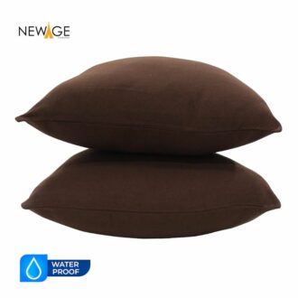 Pack of 5 Standard (16 x 16) Cushions 100% Waterproof with Filling in Brown1
