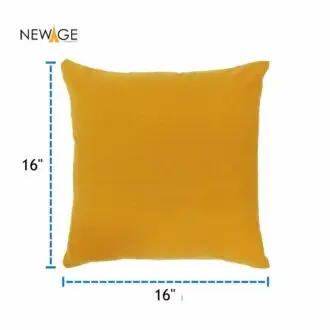 Pack of 5 Standard (16 x 16) Cushions 100% Waterproof with Filling in Dark Yellow