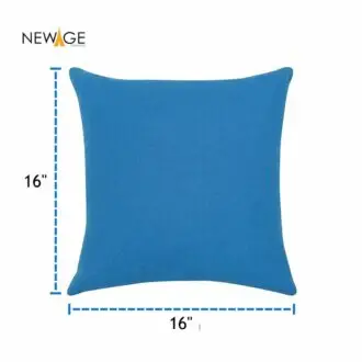 Pack of 5 Standard (16 x 16) Cushions 100% Waterproof with Filling in Sky Blue