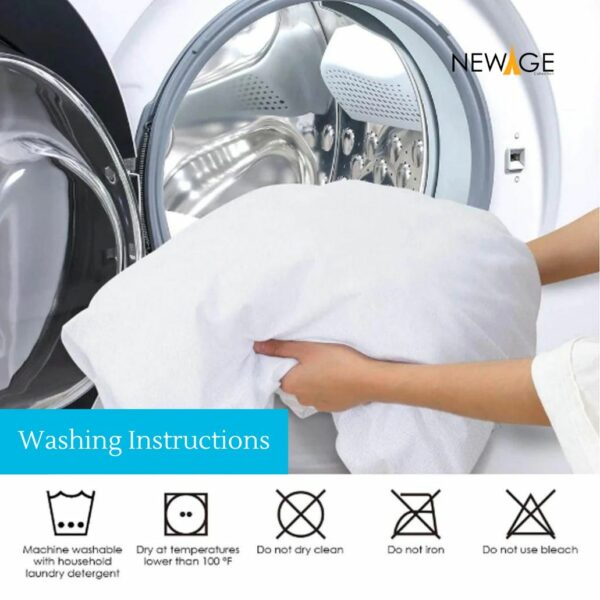 Washing Instructions - mattress protector -newage collection